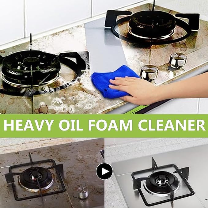 Fly Cleanse foam dissolving grease